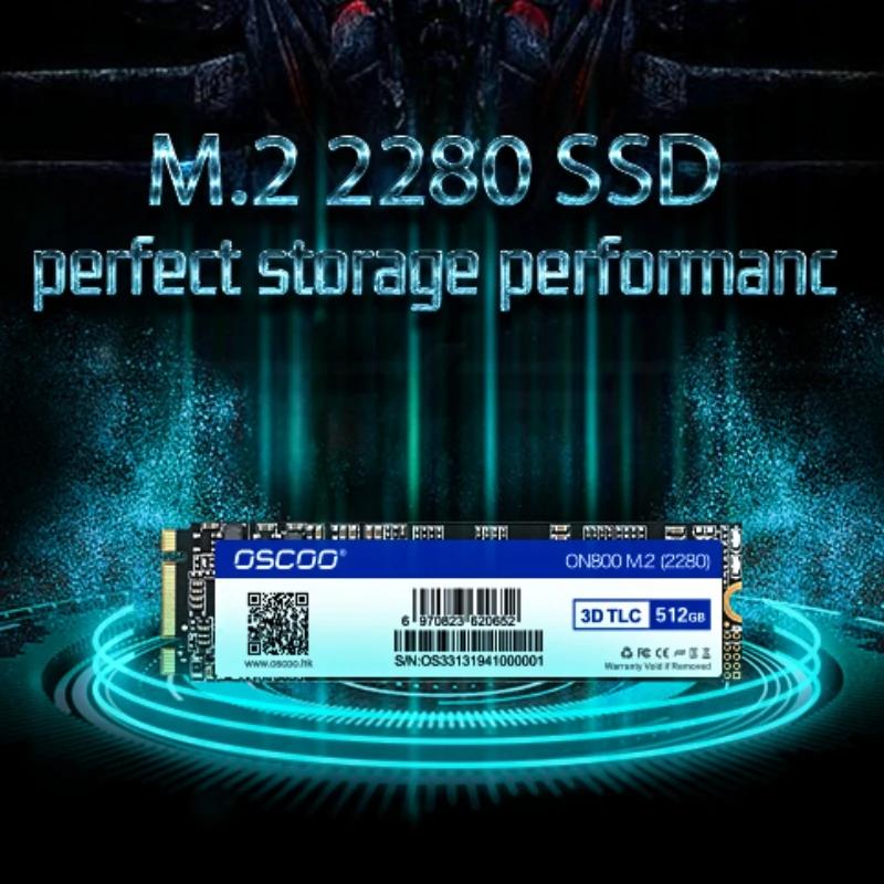 OSCOO 2280  ָ Ʈ ̺, ǻ ƮϿ 3D TLC ÷ ũ, M.2 SSD, SATA3, 6GBps SSD, 128GB, 256GB, 512GB, HDD M2